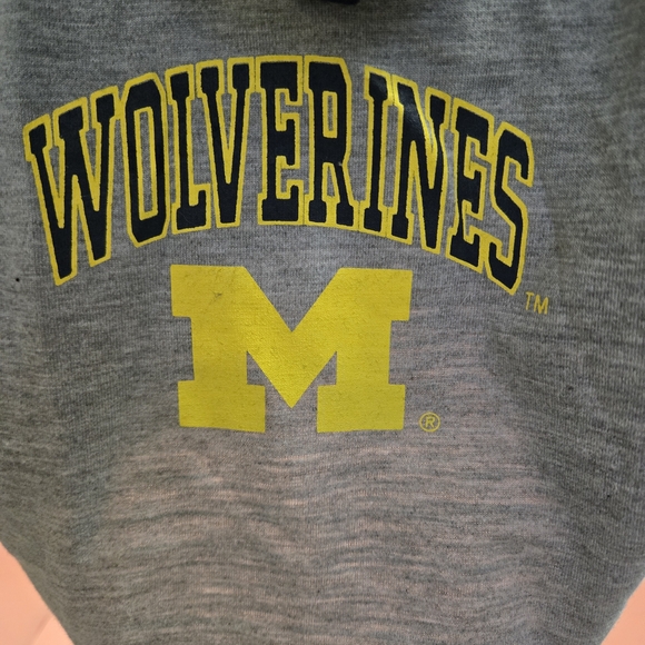 Pets First Wolverines Dog Hoodie - Gray and Blue - Picture 3 of 7